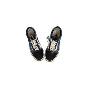 VANS Old Skool Navy & White Low Top Skate Shoes | Women’s Size 9 | Classic Suede